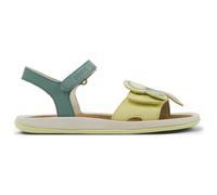 CAMPER Twins - Sandals for Girls - Green,Yellow, size 29, Smooth leather