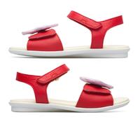 CAMPER Twins - Sandals for Girls - Red, size 32, Smooth leather