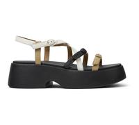 CAMPER Twins - Sandals for Women - Beige,White,Black, size 40, Smooth leather