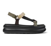 CAMPER Twins - Sandals for Women - Brown,Green,Beige, size 38, Cotton fabric