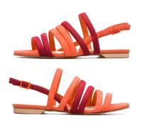 CAMPER Twins - Sandals for Women - Orange,Red, size 40, Suede