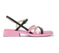 CAMPER Twins - Sandals for Women - Pink,Black,White, size 39, Smooth leather