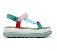 CAMPER Twins - Sandals for Women - Red,Green,Pink, size 35, Cotton fabric