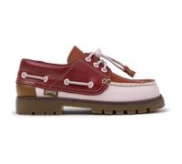 CAMPER Twins - Smart casual shoes for Girls - Pink,Red,Burgundy, size 29, Smooth leather