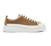 CAMPER Twins - Sneakers for Women - Brown,White,Green, size 35, Smooth leather