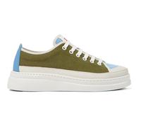 CAMPER Twins - Sneakers for Women - White,Blue,Green, size 38, Cotton fabric/Smooth leather