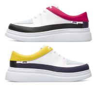 CAMPER Twins - Sneakers for Women - White,Purple,Black, size 35, Smooth leather