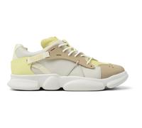 CAMPER Twins - Sneakers for Women - White,Yellow,Beige, size 41, Smooth leather/Cotton fabric