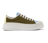 CAMPER Twins - Sneakers for Women - Yellow,Blue,White, size 35, Cotton fabric/Smooth leather
