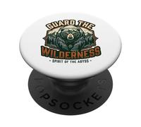 Camper Wildlife Bear Nature Animal PopSockets PopGrip Adhesivo