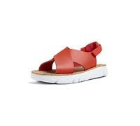 Camper Women's Oruga K200157 Flat Sandal, Bright Red 049, 38 EU