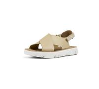 CAMPER Oruga - Sandals for Women - Beige, size 40, Smooth leather/Cotton fabric