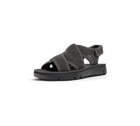 Camper Women's Oruga Sandal K201562 Flat, Dark Gray 002, 37 EU