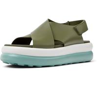 Camper Women's Pelotas Flota Up K201727 X-Strap Sandal, Medium Green 003, 38 EU