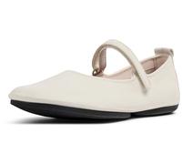Camper Women's Right Nina K201365 Mary Jane Flat, White Natural 024, 40 EU