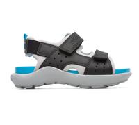 CAMPER Wous - Sandals for Girls - Grey,Black, size 27, Smooth leather/Cotton fabric