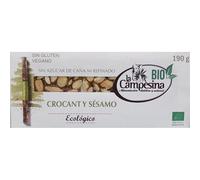 Campesina Turron Eco S/A Vegano Crocant Con Sesamo 200 Gr Turron Sin Gluten Eco Sin Azucar De Caða Ni Refina Campesina 200 g