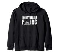 Campesino Campesina Tractor I'D Rather Be Farming Sudadera con Capucha
