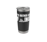 Campesino Campesina Tractor I'd Rather Be Farming Vaso térmico de acero inoxidable de doble pared