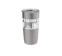 Campesino Campesina Tractor I'd Rather Be Farming Vaso térmico de acero inoxidable de doble pared