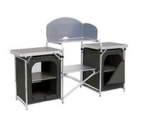 CampFeuer Armario de Camping | Cocina de Camping 171 x 111 x 48 cm | Armario Plegable con Protección contra Salpicaduras, Muchos Estantes y Compartimentos de Almacenamiento, Incl. Bolsa de Transporte