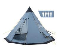 CampFeuer Tienda de Campaña Tipi Spirit | 4 Personas | Columna de Agua 3.000 mm | Ligera | Carpa | Tienda de Campaña Piramidal, Tienda Grupo, Tienda Camping, Tienda Familiar | Acampada, Senderismo