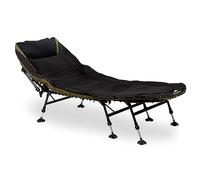 CampFeuer Tumbona de carpa XXL 210 x 85 x 45 - 60 cm, altura ajustable y estable con 8 patas, cama de campamento, cama de campo, cama de campo, cama de campo, cómoda acolchada