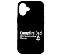 Campfire Dad, Jefe de Marshmallow Manager Outdoor Family Carcasa para iPhone 16