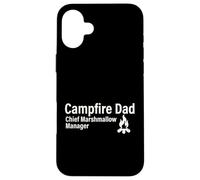 Campfire Dad, Jefe de Marshmallow Manager Outdoor Family Carcasa para iPhone 16 Plus