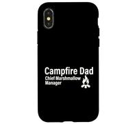 Campfire Dad, Jefe de Marshmallow Manager Outdoor Family Carcasa para iPhone X/XS