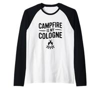 Campfire es mi Amante de Las Aventuras de Colonia Camiseta Manga Raglan