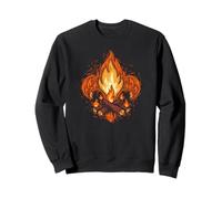 Campfire Fleur-De-lis Abstract Scouting Logo Art Sudadera