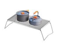 Campfire Grill Grate - Acero inoxidable, altura ajustable, portátil, para