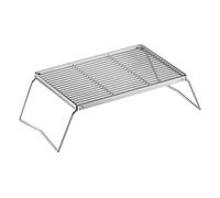Campfire Grill Grate - Acero inoxidable, altura ajustable, portátil, para