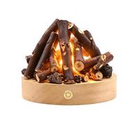 Campfire Light - Lámpara de tableta USB recargable Touch Control Fake Campfire, lámpara realista Flickering Flame Effect Night Light, portátil Decorative Ambient Mood Lamp, Soft Glow Simulation
