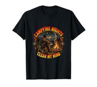 Campfire Nights Clear My Mind - Diseño de Aventura al Aire Libre Camiseta