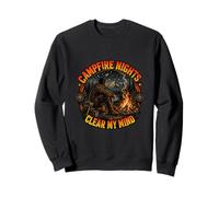 Campfire Nights Clear My Mind - Diseño de Aventura al Aire Libre Sudadera