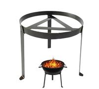 Campfire Tripod, Foldable Cooking Stand, Portable Steel Grill Rack, Stainless Hanging Support, Adjustable Chain Holder, Multifunctional Bbq Tool 9.6x9.8x9.8in for Camping, Bushcraft Gear Setup
