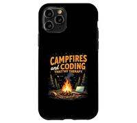 Campfires and Coding That's My Therapy Carcasa para iPhone 11 Pro