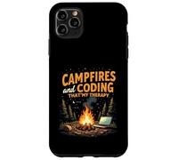 Campfires and Coding That's My Therapy Carcasa para iPhone 11 Pro Max