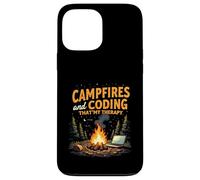 Campfires and Coding That's My Therapy Carcasa para iPhone 13 Pro Max