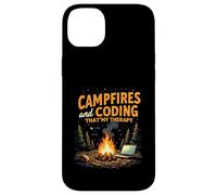 Campfires and Coding That's My Therapy Carcasa para iPhone 14 Plus