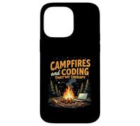 Campfires and Coding That's My Therapy Carcasa para iPhone 14 Pro Max