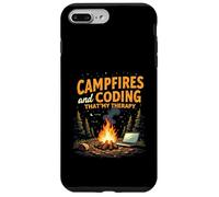 Campfires and Coding That's My Therapy Carcasa para iPhone 7 Plus/8 Plus