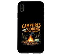 Campfires and Coding That's My Therapy Carcasa para iPhone XS Max
