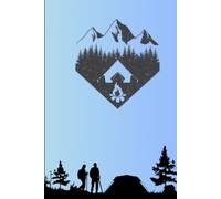 Camping Adventure Notebook with Mountain & Forest Scene | Outdoor Journal for Hikers & Nature Lovers