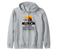 Camping Autocaravana Puesta de Sol Mejores Recuerdos RV Camping Diversión Sudadera con Capucha