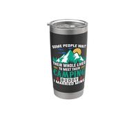 Camping Buddy I Married Mine Hiking Camper Adventure Lover Vaso térmico de acero inoxidable de doble pared