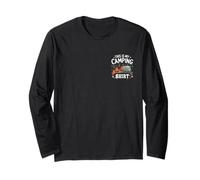 Camping Camp National Park Campfire Love Camping Tent Manga Larga