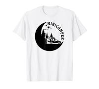 Camping-Camper Divertidos Caravana Microcamper Minicamper Camiseta gráfica económica, Hombre, Blanco, L